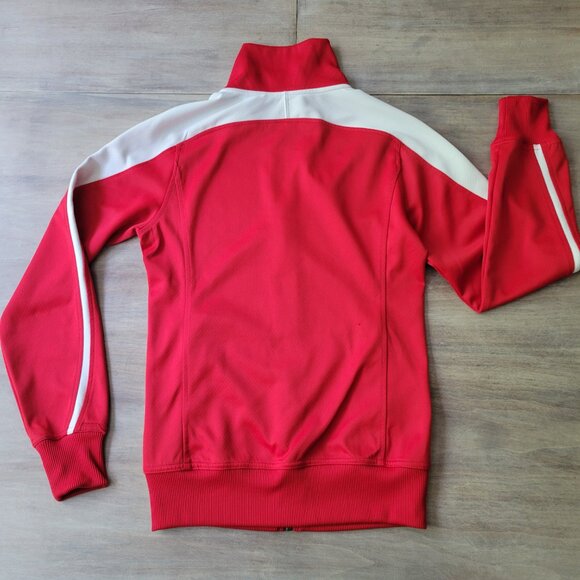 Nike Red Full Zip Dri-FIt Jacket Size Small - Retro Classic Look Unisex - Picture 3 of 13